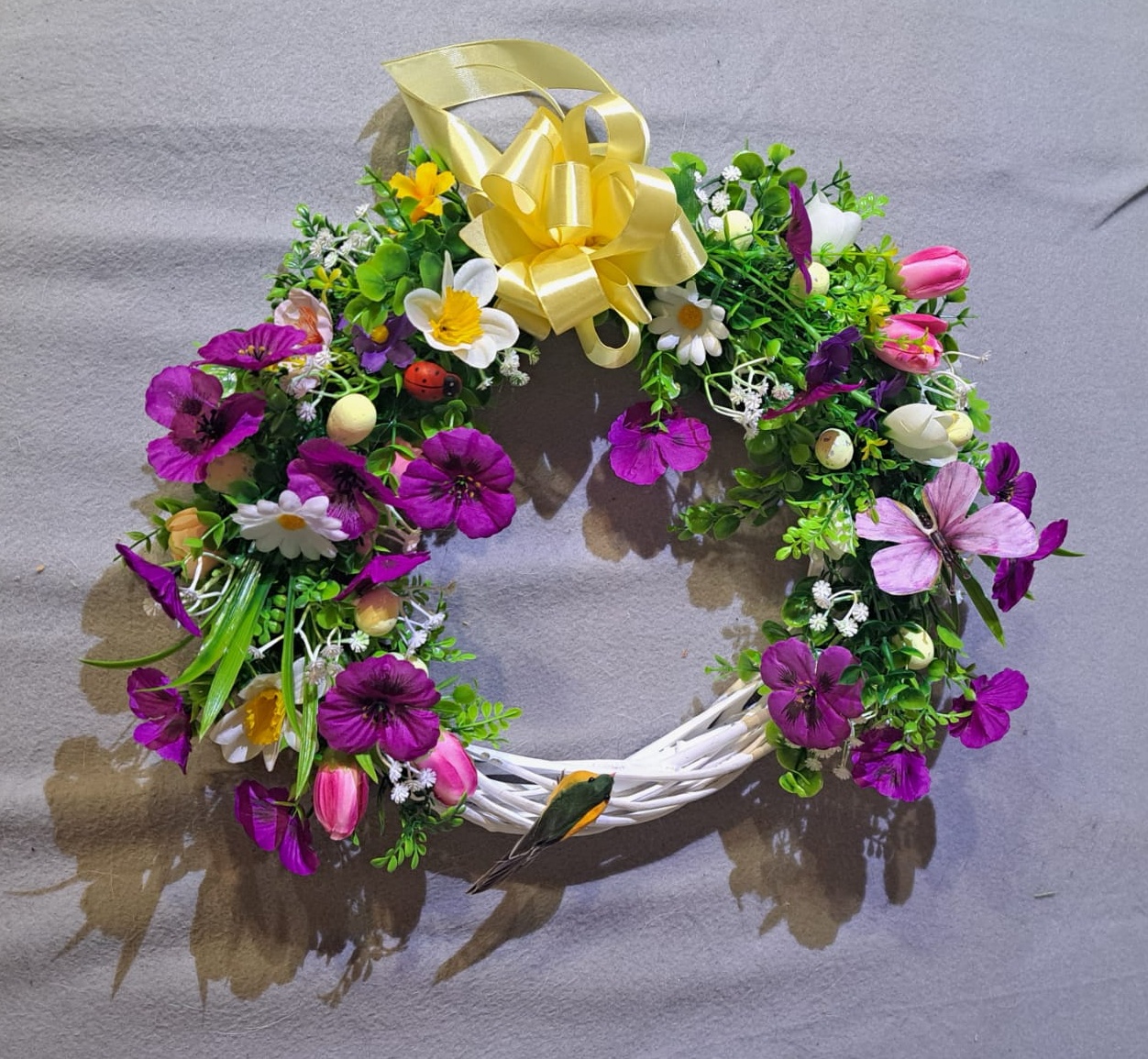 Velikonoční dekorace věnec 