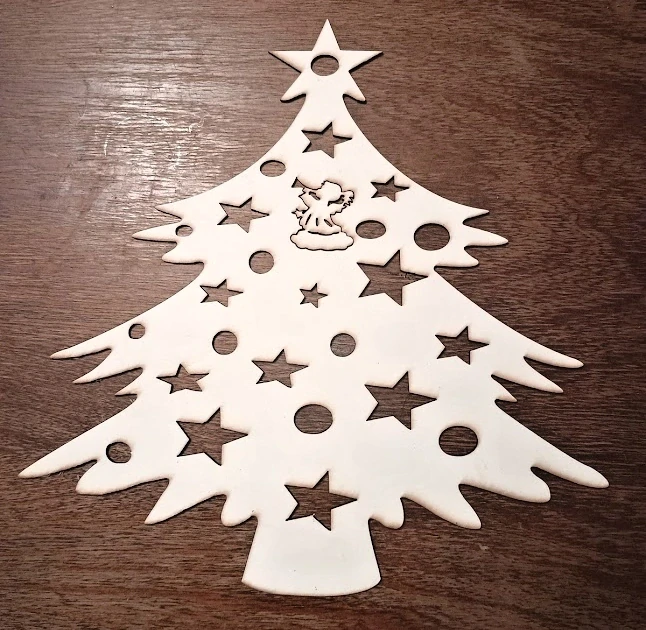 Stromek zdobený  výřez dekorace kus