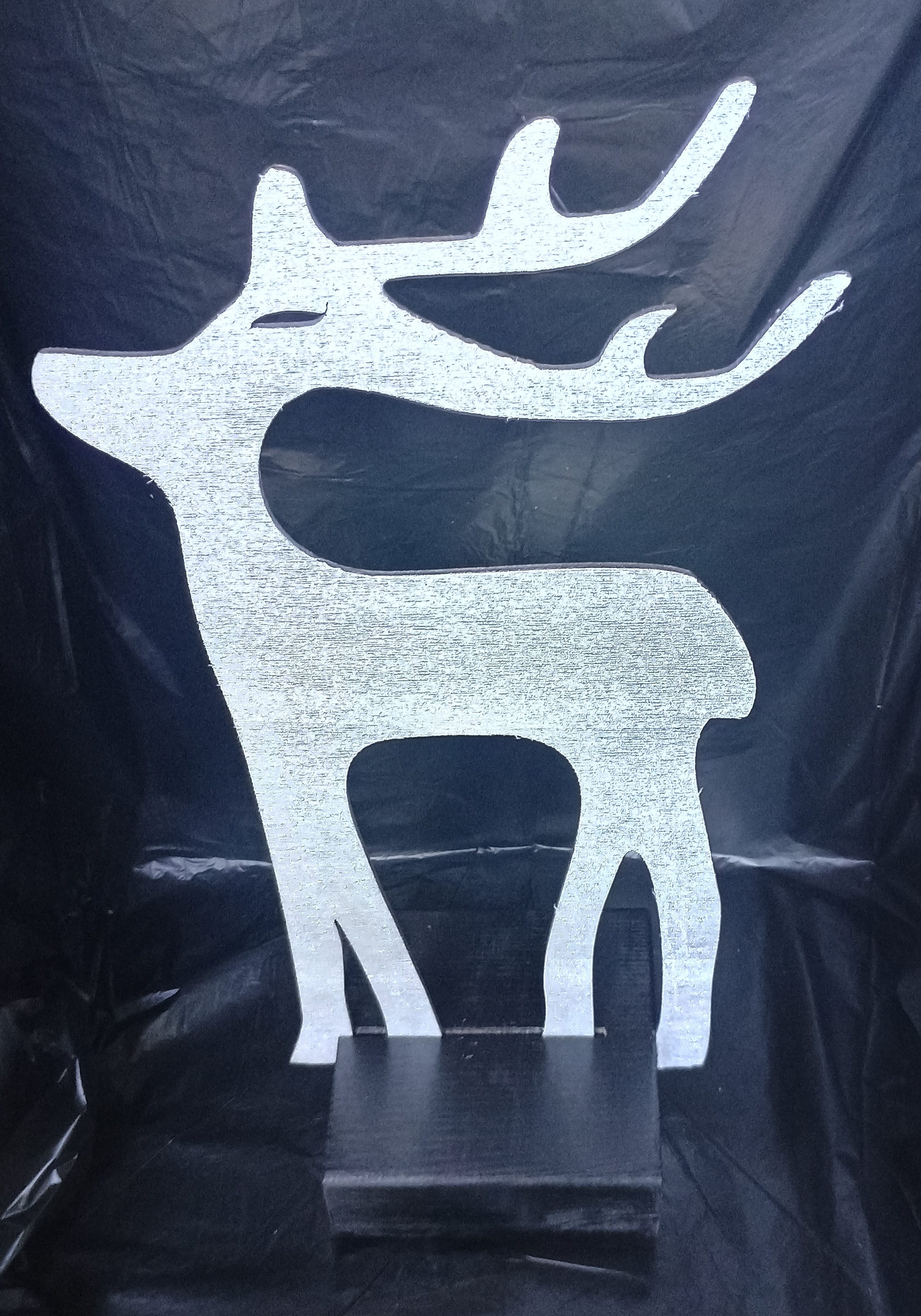 Sob  stříbrný s podstavcem