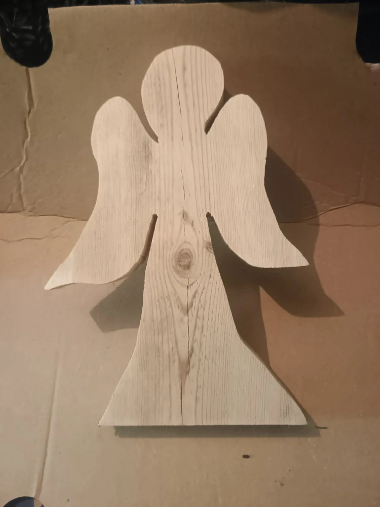 Anděl dřevěný 30cm +