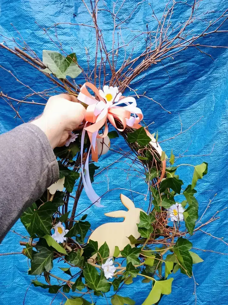 Velikonoční dekorace věnec 